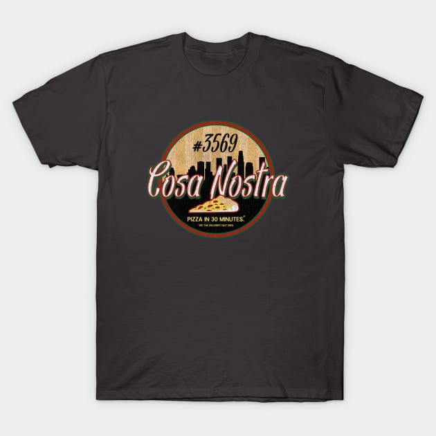 Cosa Nostra Pizza T-Shirt by marcovhv